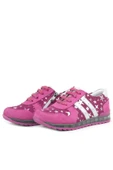 Rakerplus Hakiki Deri Fuşya Simli Tabanlı Kız Çocuk Spor Ayakkabı thumbnail 5
