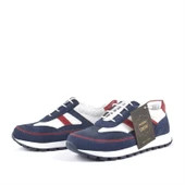 Rakerplus Hakiki Deri Lacivert Bağcıklı Erkek Çocuk Spor Okul Ayakkabı - 3