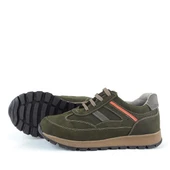 Rakerplus Hakiki Deri Haki Yeşil Erkek Çocuk Spor Ayakkabı thumbnail 5