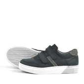 Rakerplus Hakiki Deri Siyah Cırtlı Erkek Çocuk Sneaker - 5