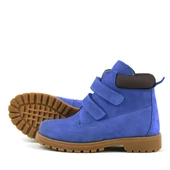 Rakerplus Neson Hakiki Deri Koyu Mavi Cırtlı Çocuk Bot thumbnail 6