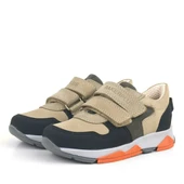 Rakerplus Hakiki Deri Kum Gri Siyah Çocuk Sneakers Spor Ayakkabı - 3