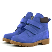 Rakerplus Neson Hakiki Deri Koyu Mavi Cırtlı Çocuk Bot thumbnail 4