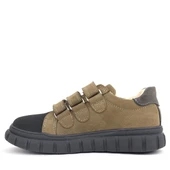 Rakerplus Hakiki Deri Kum Rengi Cırtlı Çocuk Günlük Spor Okul Ayakkabı thumbnail 5