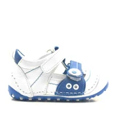 Nino Hakiki Deri Mavi Cırtlı Yazlık İlk Adım Ayakkabı thumbnail 2