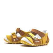 Nino Hakiki Deri Sarı Nubuk Cırtlı Yazlık İlk Adım Ayakkabı thumbnail 3