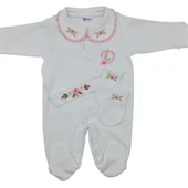 İsimli Hastane Çıkışı 3 Lü Set Rococo Laruel Desenli Pembe - 3