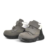 Rakerplus Hakiki Deri Gri Nubuk Bebek Spor Bot Ayakkabı - 4