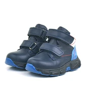 Rakerplus Hakiki Deri Lacivert Cilt Kürklü Bebek Spor Bot Ayakkabı - 3