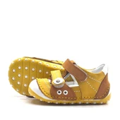 Nino Hakiki Deri Sarı Nubuk Cırtlı Yazlık İlk Adım Ayakkabı thumbnail 4