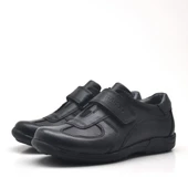 Rakerplus Hakiki Deri Siyah Cırtlı Erkek Çocuk Okul Ayakkabısı thumbnail 3