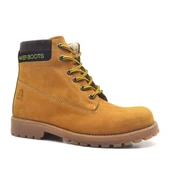 Rakerplus Neson Hakiki Deri Rahat Sarı Fermuarlı Unisex Çocuk Bot thumbnail 1