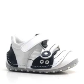 Nino Hakiki Deri Siyah Beyaz Bebek Taraftar İlk Adım Ayakkabı thumbnail 1