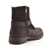 Rakerplus Garuda Hakiki Deri Kahve Fermuarlı Çocuk Bot thumbnail 3