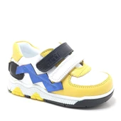 Artico Fonsis Hakiki Deri Sarı Cırtlı Bebek Spor Ayakkabı - 1
