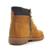 Rakerplus Neson Hakiki Deri Rahat Sarı Fermuarlı Unisex Çocuk Bot thumbnail 3