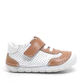 HAKİKİ DERİ BEYAZ TABA MEVSİMLİK ERKEK BEBEK AYAKKABI thumbnail 2