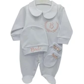 İsimli Hastane Çıkışı 3 lü Set Pudra Pembe thumbnail 2