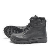 Rakerplus Hakiki Deri Siyah Fermuarlı Kürklü Çocuk Bot thumbnail 5