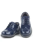 Rakerplus Lacivert Rugan Klasik Erkek Bebek Ayakkabı - 5