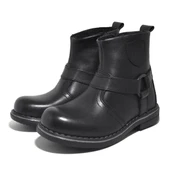 Rakerplus Hakiki Deri Siyah Fermuarlı Kürklü Çocuk Botu thumbnail 4