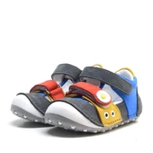 Nino Hakiki Deri Renkli Cırtlı Yazlık İlk Adım Ayakkabı thumbnail 3