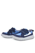 Rakerplus Hakiki Deri Lacivert Mavi Cırtlı Çocuk Günlük Spor Okul Ayakkabı thumbnail 4