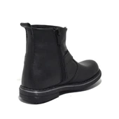 Rakerplus Hakiki Deri Siyah Fermuarlı Kürklü Çocuk Botu thumbnail 3