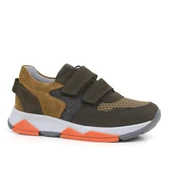 Rakerplus Hakiki Deri Kahverengi Çocuk Okul Spor Ayakkabı - 1