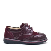 Rakerplus Hidra Bordo Rugan Bağcıklı Klasik Erkek Bebek Ayakkabı - 2