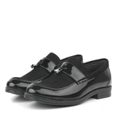 Rakerplus Loafer Siyah Rugan Nubuk Erkek Klasik Çocuk Ayakkabı thumbnail 3