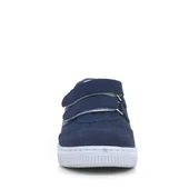 Rakerplus Hakiki Deri Lacivert Gri Cırtlı Çocuk Spor Ayakkabı - 3