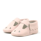 Bubbles Hakiki Deri Pudra Lastikli Bebek Patik thumbnail 4