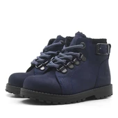 Rakerplus Griffon Hakiki Deri Lacivert Fermuarlı Bebek Botu - 4