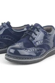 Rakerplus Lacivert Rugan Klasik Erkek Bebek Ayakkabı - 6