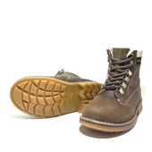 Rakerplus Hakiki Deri Kum Rengi Fermuarlı Kışlık Çocuk Bot thumbnail 5