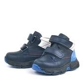 Rakerplus Hakiki Deri Lacivert Cilt Kürklü Bebek Spor Bot Ayakkabı - 4