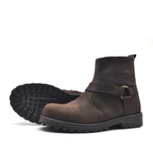 Rakerplus Chiron Hakiki Deri Fermuarlı Kışlık Çocuk Botu thumbnail 5