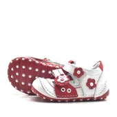 Nino Hakiki Deri Kırmızı Cırtlı Yazlık İlk Adım Ayakkabı thumbnail 4