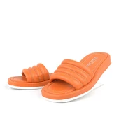 Turuncu Tek Bant Şişme Kadın Terlik thumbnail 2