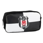 Beşiktaş 2 Bölmeli 1903 Logo Baskılı Suni Deri Kalemlik (25363) - 1