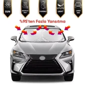 Oto Katlanabilir Premium Ön Güneşlik Ön Arka Cam Gölgelik Metalize Yeni Nesil Güneş Koruyucu Oto Araba Suv Tır 69 cm x 149 cm - 4