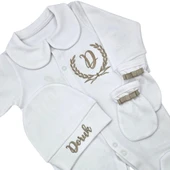 İsimli Hastane Çıkışı 3 lü Set Bej - 4
