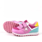 Rakerplus Hakiki Deri Pembe Cırtlı Kız Bebek Spor Ayakkabı - 4
