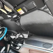 Oto Katlanabilir Premium Ön Güneşlik Ön Arka Cam Gölgelik Metalize Yeni Nesil Güneş Koruyucu Oto Araba Suv Tır 69 cm x 149 cm - 9