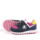 Rakerplus Hakiki Deri Lacivert Cırtlı Kız Bebek Spor Ayakkabı thumbnail 4