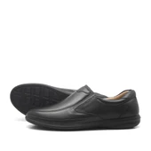 İzderi Siyah Deri Diyabetik Anatomik Büyük Numara Erkek Ayakkabı thumbnail 1