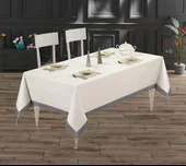 NİVEMESHOME FİLE GRİ 160*220 MASA ÖRTÜSÜ EVLÜKS - 1