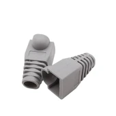 Rj45 cover koruyucu kılıf CAT5,CAT6 pcv plastik kılıf 100 ad.GRİ thumbnail 2