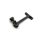 Antika Tarz Dekoratif Pirinç Kafalı Panjur Stoperi - 105x55 mm, Oksit - 1